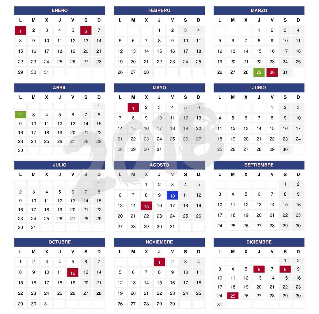 Calendario Erandio